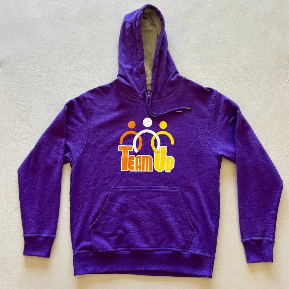 Unisex Champion Purple “Team Up” Hoodie Set Size S & M Matching Bundle - Picture 2 of 15